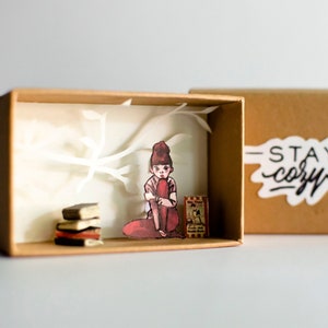 Stay Cozy - Matchbox Diorama
