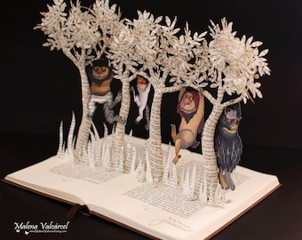 Where The Wild Things Are - Book Arts - Art Book - Altered Book