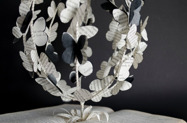 The Tree of Butterflies Book Art Book Sculpture Altered Etsy
