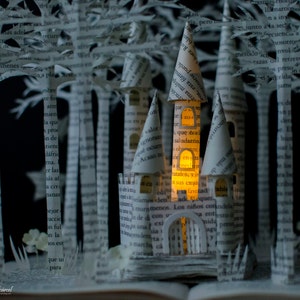 Fairytale Castle Book Sculpture Book Art Altered Book Made to Order image 5