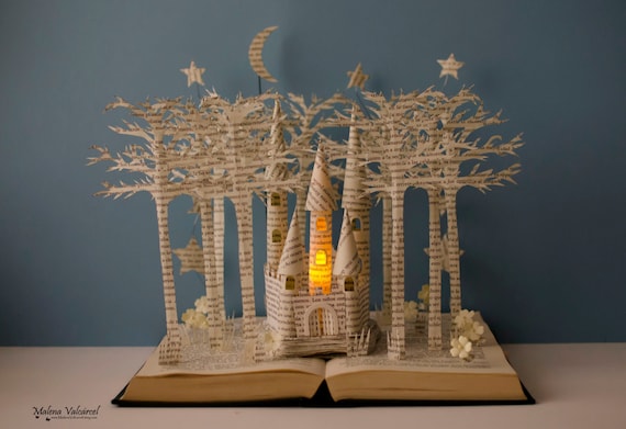 Fairytale Castle Book Sculpture Book Art Altered Book | Etsy