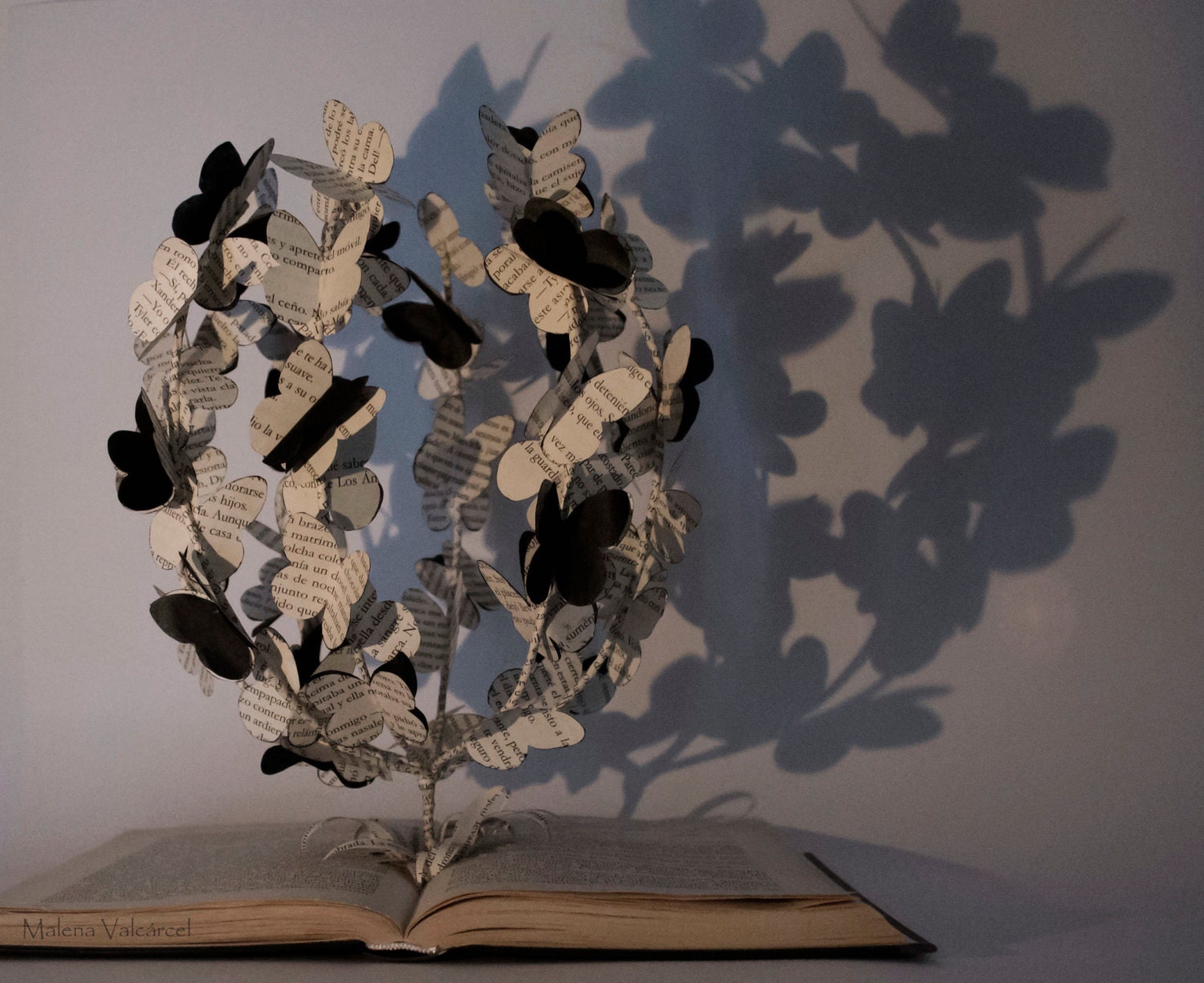 The Tree of Butterflies Book Art Book Sculpture Altered Etsy