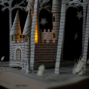 Fairytale Castle Book Sculpture Book Art Altered Book Made to Order image 3