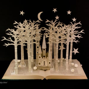 Fairytale Castle Book Sculpture Book Art Altered Book Made to Order image 9