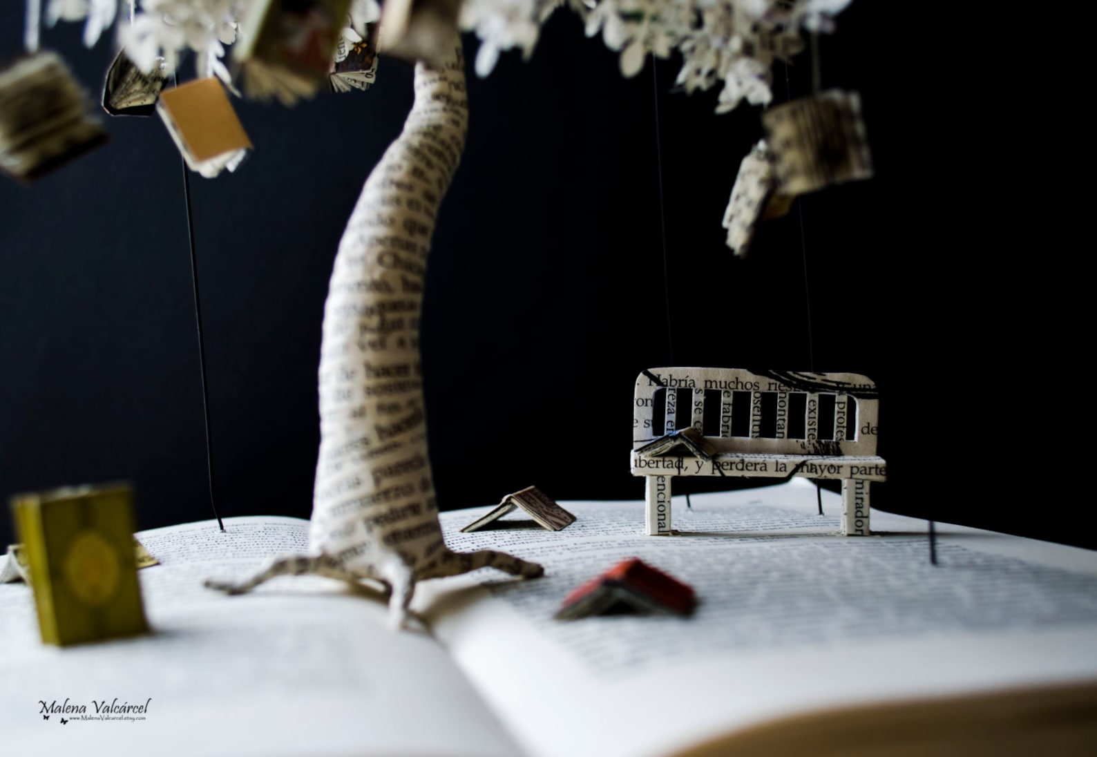 De boom der kennis boek Sculpture boek kunst gewijzigd Etsy