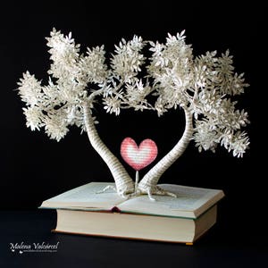 The Tree of Love Book Art Book Sculpture Altered Book Handmade Art Paper Art Paper Tree image 5