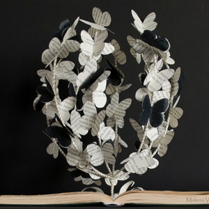 The Tree of Butterflies - Book Art - Book Sculpture - Altered Book - Made to Order