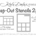 NEW for Tanglers - Step-Out Stencils 2pc