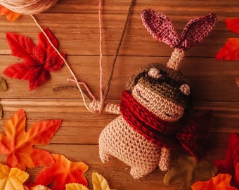 Crochet Pattern, Baby Maple Pod Amigurumi Aviator (PDF)