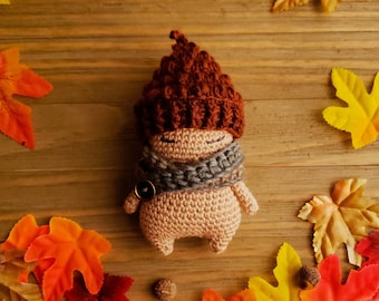 Crochet Pattern, Baby Oak, Acorn Amigurumi, Doll, Fall, PDF, Forest Spirit, Tree Friend,  Toy, Cottage Core PDF