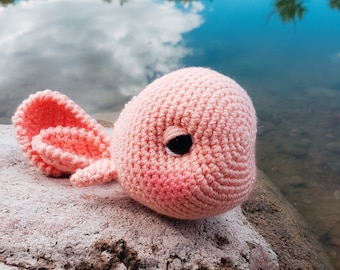 Crochet Goldfish Plushie Pattern, Amigurumi Stuffie (PDF Download)