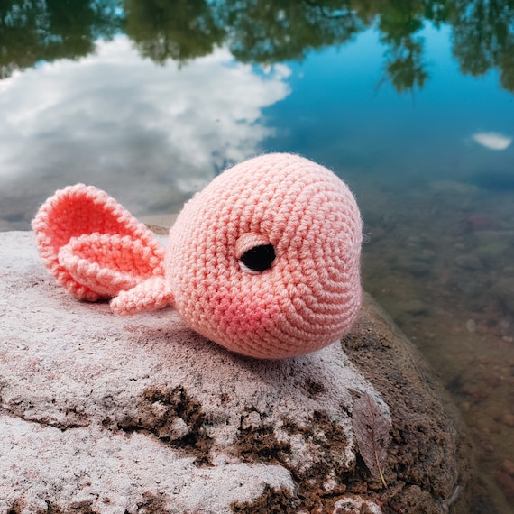 Crochet Pattern Fish Goldfish Plushie Stuffie Amigurumi PDF Download Fish Ocean Video Tutorial  Ponyo Studio Ghibli Pinocchio