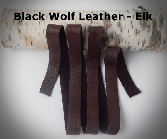Black 30 Feet 1//4/" Genuine Leather Strap 5oz Premium Cowhide Strip