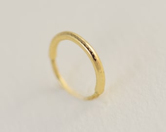 Plain Nose Ring, 14k Solid Nose ring Indian,20 gauge Gold Nose Ring, Snuf Nose Ring Gold, Indian Nose Hoop, Nose Hoop, Tribal Ring Gold