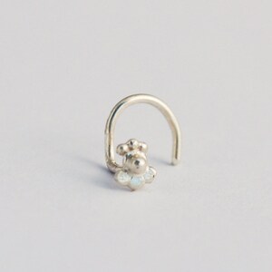Silver Nose Stud, Silver Tragus, Nose earring, Tribal Nose Stud, Nose Piercing, Tiny Nose Stud, Silver Cartilage, Tribal Nose stud, Helix