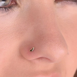 Nose Stud,SOLID GOLD nose screw, Small Nose Stud, Tiny Nose Jewelry, Nose Piercing, 14k gold Cartilage Earring, Tragus, Conch, Forward Helix