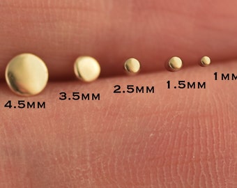 Gold Nose Stud, Flat Nose Stud, 14k Gold Nose Screw, Small Nose Jewelry, Body Piercieng, Minimalist Nose Stud, Barely There Nose Pin