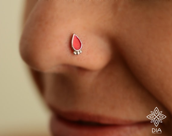 Silver nose stud earring Tiny nose earring Silver eye stud Tiny post earring Evil eye earring Protection eye Nose stud Tragus stud Helix