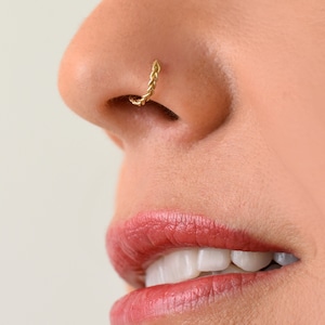 Braided Nose Ring Etsy UK