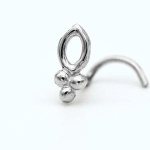 Tiny nose stud Silver nose stud Tribal nose earring Silver Helix stud Nose piercing Silver tragus Cartilage earring Lobe stud hole stud