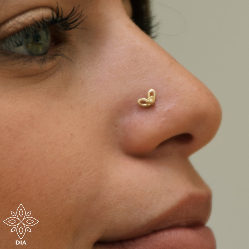 Nose Studs 20G Silver Sterling Nose Studs Jewelry Filigree
