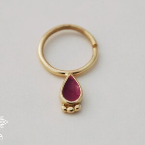 Septum Piercing, Solid gold septum ring, Septum Ring, Gold Septum, Body Jewelry, Nose RIng, Indian Septum Piercing, Tribal Nose Jewelry,