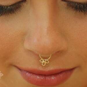 Septum Ring, Solid GOLD Septum Ring ,Septum Jewelry, Tribal Septum Ring, Septum Bling, Dainty Septum Ring, Dia septum, 16g septum