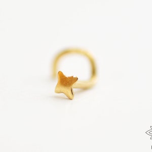 Tiny Nose Stud, 14k SOLID GOLD Nose Stud, 18gauge 20 gauge 22 gauge Body Jewelry, Minimalist Nose Stud, Barely There Stud, Dot Nose Stud image 4