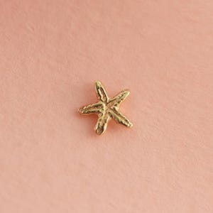 May include: A gold-colored starfish charm with a textured surface.