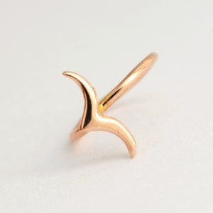 Tiny Gold Hoop, Small Solid Gold Hoop Earrings, Gold Hoop Earrings, 14K Gold Hoops, Tragus Earring, Tragus Jewelry, Tragus Piercing Gold