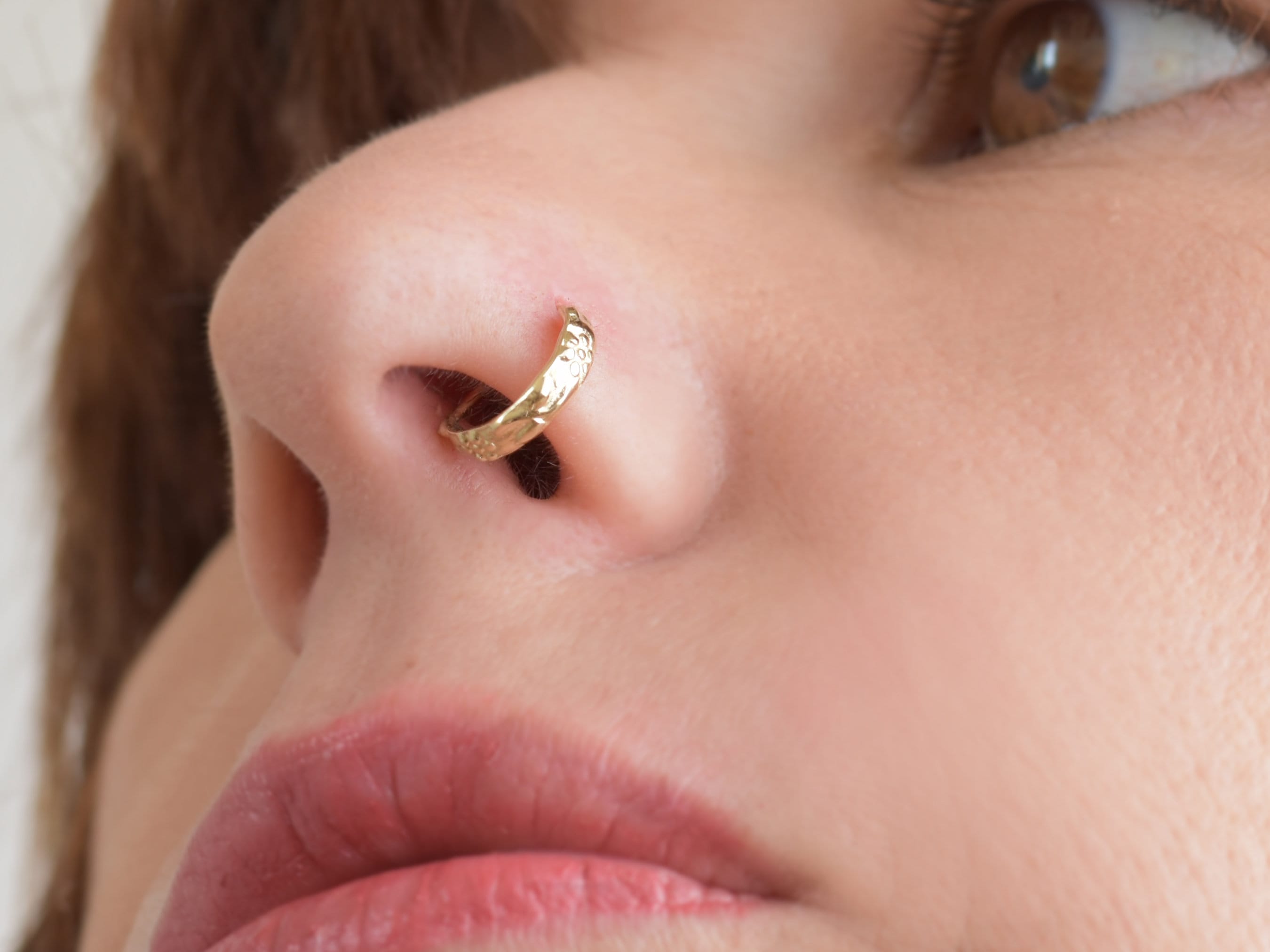 Gold simple on sale nose ring