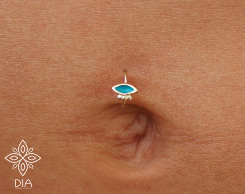 Belly Button Ring Cartilage Hoop Belly Hoop Belly Ring Etsy