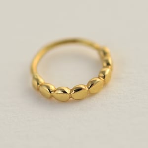 Dainty 6mm Septum Ring, Snug Fit Nose Ring Hoop, Delicate Cartilage Earring, Indian Septum Ring, Tribal Septum Ring, Gold Nose Hoop