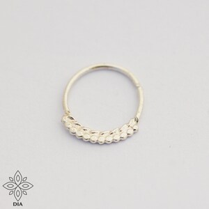 Silver Nose Ring, 20G Nose Hoop, Helix Hoop, Small Sleeper Daith Piercing, Cartilage Jewelry, Tragus Earring, Cartilage Earring, Helix Hoop