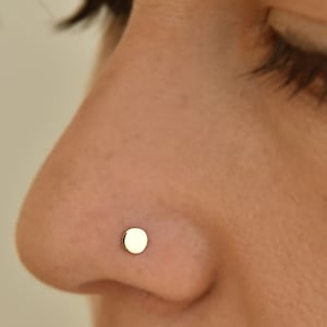Gold Nasenstecker, Knorpelohrring, Nase Piercing, Piercing Schmuck, Einzigartige Nase Bolzen, Tragus Ohrring, Nase Schraube, 16g, 18g, 20g, 22g