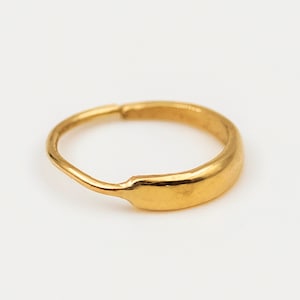 Moon Nose Ring, Gold Nose Hoop, 14k Gold Body Jewelry Piercing, Helix Hoop, Cartilage Ring, Tragus Piercing