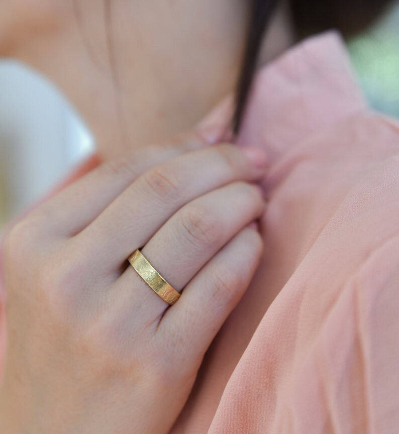 Unique and Lovely Wedding Ring 14k Gold Flower Wedding Rings Etsy