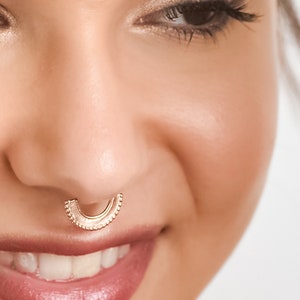 Septum Ring,Gold Septum,Solid Gold septum jewlry,septum 20g, septum nose ring,tiny septum ring,thin septum ring,septum piercing,septum