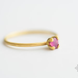 Ruby Ring / Cluster Engagement Ring /14k gold ring/ Ruby Engagement Ring / Crown Shape Engagement Ring / Fine Ruby Ring /Dia Fine Jewelry
