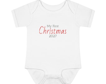My First Christmas 2027 Infant Bodysuit
