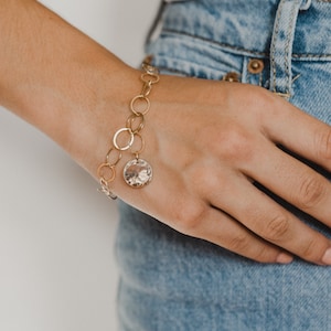 Gift for Her /Gold Bracelet / Hammered Gold bracelet /Bridesmaid Gift  / Unique Gift / Bridal Jewelry / Anniversary