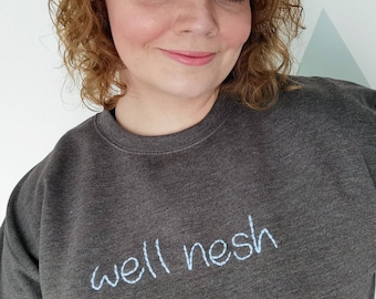 Well Nesh Hand Embroidered Unisex Sweater