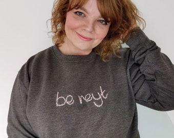Be Reyt Yorkshire Slogan Embroidered Sweater