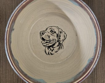 Labrador Retriever Lab Ceramic Bowl Handmade