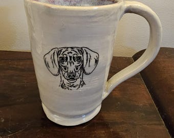 Dachshund Doxie Ceramic Mug for Left or Right Hand