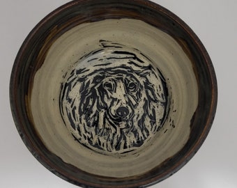 Long-haired Dachshund Doxie Dog Bowl Ceramic