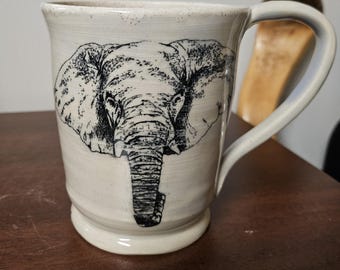 Elephant Handmade Ceramic for Left or Right Hand