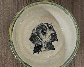 Beagle Ceramic Bowl Handmade