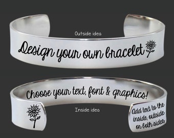 Custom Bracelet | Personalized Gift | Bridesmaid Gifts | Design Your Own Jewelry | Custom Jewelry | Personalized Gifts | Gifts