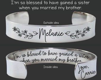 Sister In Law Birthday Gift | Sister In Law Bracelet | Sister In Law Wedding Gift | Sister In Law Gift | So Blessed